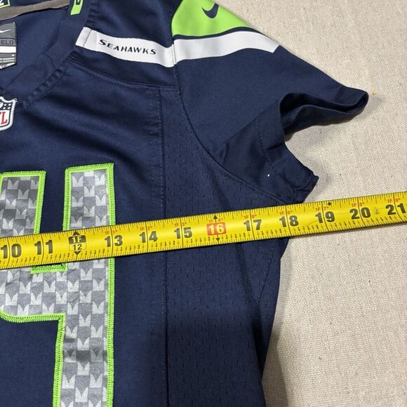 Marshawn Lynch #24 Seattle Seahawks NFL NIKE Blue Home Game Jersey Women's Sz M - Picture 6 of 6